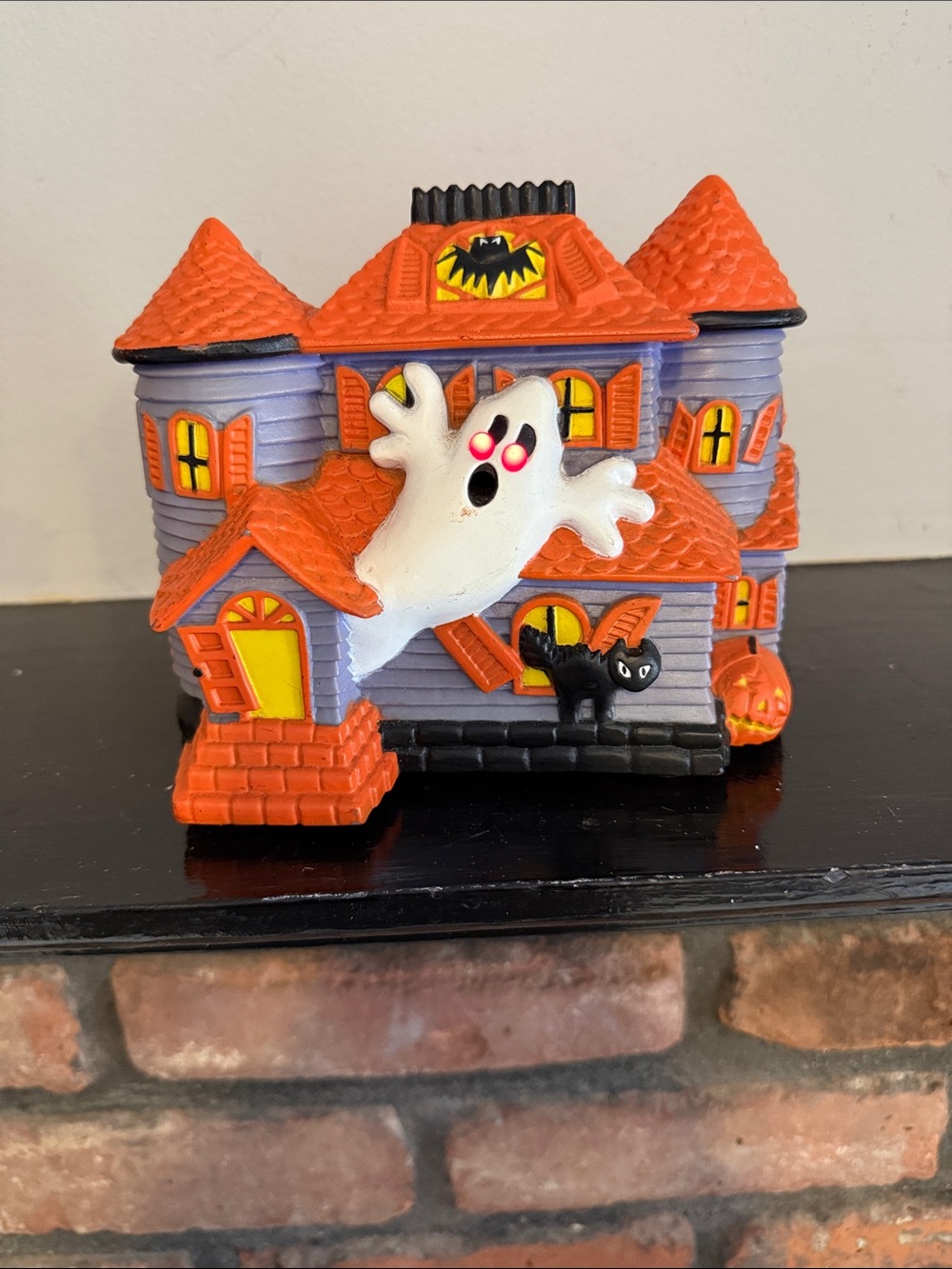 Halloween Haunted House Playset Toy - Orange, Purple & White Ghost